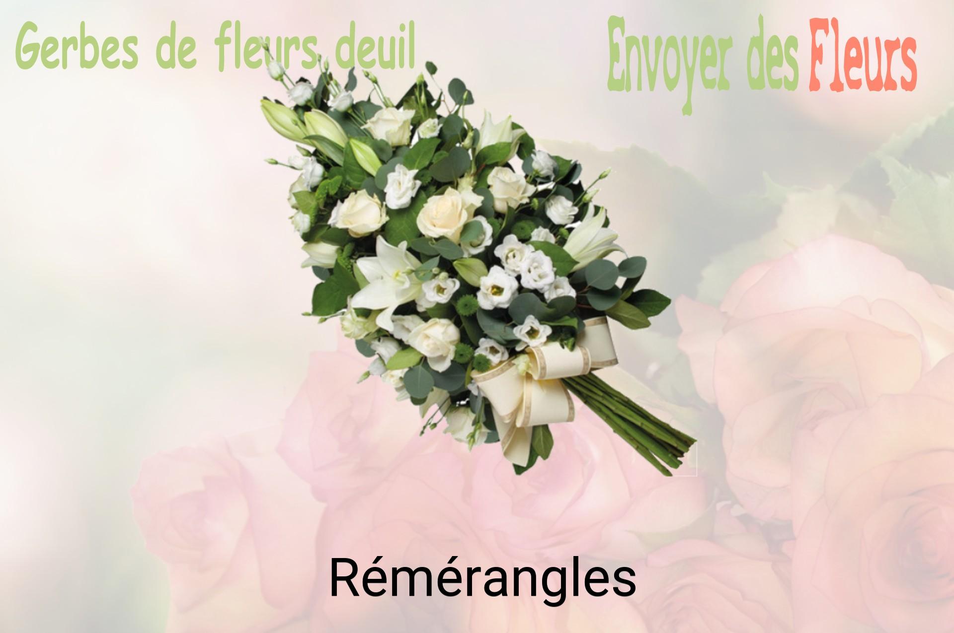 Gerbe de fleurs de deuil livrée à Rémérangles